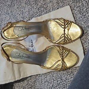 Cole Haan gold sling backs 9.5B
